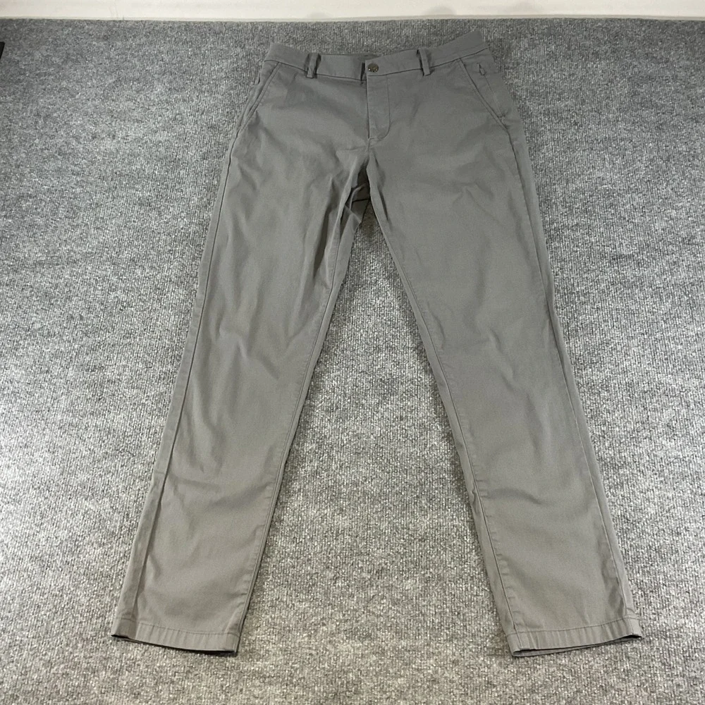 Birddogs Boom Pants Men's 32x32 Gray Stretch Performance Chino Casual Golf